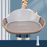 Maxbell Dog Toilet with Urinary Column Dog Litter Tray Mesh Grids Potty Trainer Coffee