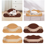Maxbell Corrugated Paper Kitten Scratcher Nest Bed Grinding Claw Pet Sleeping Bed 60cmx24cmx23cm Brown