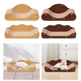 Maxbell Corrugated Paper Kitten Scratcher Nest Bed Grinding Claw Pet Sleeping Bed 60cmx24cmx23cm Brown