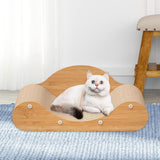 Maxbell Corrugated Paper Kitten Scratcher Nest Bed Grinding Claw Pet Sleeping Bed 60cmx24cmx23cm Brown