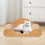 Maxbell Corrugated Paper Kitten Scratcher Nest Bed Grinding Claw Pet Sleeping Bed 60cmx24cmx23cm Brown