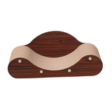 Maxbell Corrugated Paper Kitten Scratcher Nest Bed Grinding Claw Pet Sleeping Bed 60cmx24cmx23cm Red
