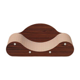Maxbell Corrugated Paper Kitten Scratcher Nest Bed Grinding Claw Pet Sleeping Bed 60cmx24cmx23cm Red