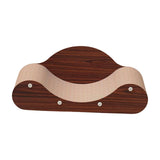 Maxbell Corrugated Paper Kitten Scratcher Nest Bed Grinding Claw Pet Sleeping Bed 60cmx24cmx23cm Red