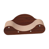 Maxbell Corrugated Paper Kitten Scratcher Nest Bed Grinding Claw Pet Sleeping Bed 60cmx24cmx23cm Red