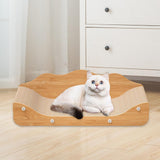 Maxbell Corrugated Paper Kitten Scratcher Nest Bed Grinding Claw Pet Sleeping Bed 60cmx24cmx20cm Brown
