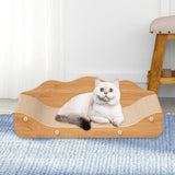 Maxbell Corrugated Paper Kitten Scratcher Nest Bed Grinding Claw Pet Sleeping Bed 60cmx24cmx20cm Brown