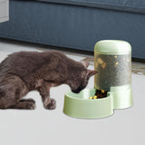 Maxbell 2.1L Capacity Automatic Pet Feeder Rabbit Gravity Feeder Food Dispenser Snack Feeder