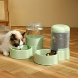 Maxbell 2.1L Capacity Automatic Pet Feeder Rabbit Gravity Feeder Food Dispenser Water Feeder