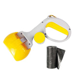 Maxbell Portable Pet Dog Stool Scooper Waste Clean Stool Picker Pick up for Walking Yellow