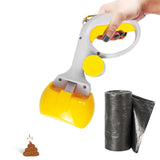 Maxbell Portable Pet Dog Stool Scooper Waste Clean Stool Picker Pick up for Walking Yellow