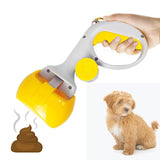 Maxbell Portable Pet Dog Stool Scooper Waste Clean Stool Picker Pick up for Walking Yellow