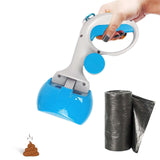 Maxbell Portable Pet Dog Stool Scooper Waste Clean Stool Picker Pick up for Walking Blue