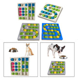 Maxbell Dog Puzzle Toy Treat Dispenser Pet Feeder for Cats Small Medium Large Pets Square White