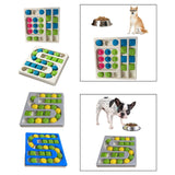 Maxbell Dog Puzzle Toy Treat Dispenser Pet Feeder for Cats Small Medium Large Pets Square White