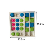Maxbell Dog Puzzle Toy Treat Dispenser Pet Feeder for Cats Small Medium Large Pets Square White