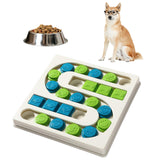 Maxbell Dog Puzzle Toy Treat Dispenser Pet Feeder for Cats Small Medium Large Pets S White