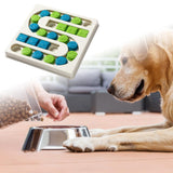 Maxbell Dog Puzzle Toy Treat Dispenser Pet Feeder for Cats Small Medium Large Pets S White