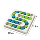 Maxbell Dog Puzzle Toy Treat Dispenser Pet Feeder for Cats Small Medium Large Pets S White