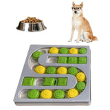Maxbell Dog Puzzle Toy Treat Dispenser Pet Feeder for Cats Small Medium Large Pets S Gray