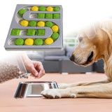 Maxbell Dog Puzzle Toy Treat Dispenser Pet Feeder for Cats Small Medium Large Pets S Gray