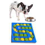 Maxbell Dog Puzzle Toy Treat Dispenser Pet Feeder for Cats Small Medium Large Pets S Blue