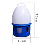 Maxbell Pigeon Waterer Drinker Feeder Automatic Bird Water Dispenser for Parrot Dove 6L D 19cm H 35CM