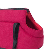 Maxbell Portable Pet Carrier Travel Bag Shoulder Bag Breathable Hiking Dog Car Seat Red 45x22x20cm