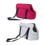 Maxbell Portable Pet Carrier Travel Bag Shoulder Bag Breathable Hiking Dog Car Seat Red 45x22x20cm