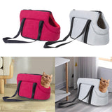 Maxbell Portable Pet Carrier Travel Bag Shoulder Bag Breathable Hiking Dog Car Seat Red 45x22x20cm