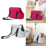 Maxbell Portable Pet Carrier Travel Bag Shoulder Bag Breathable Hiking Dog Car Seat Red 45x22x20cm