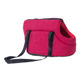 Maxbell Portable Pet Carrier Travel Bag Shoulder Bag Breathable Hiking Dog Car Seat Red 45x22x20cm