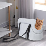 Maxbell Portable Pet Carrier Travel Bag Shoulder Bag Breathable Hiking Dog Car Seat Gray 45x22x20cm