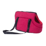 Maxbell Portable Pet Carrier Travel Bag Shoulder Bag Breathable Hiking Dog Car Seat Red 50x28x25cm