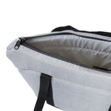 Maxbell Portable Pet Carrier Travel Bag Shoulder Bag Breathable Hiking Dog Car Seat Gray 50x28x25cm