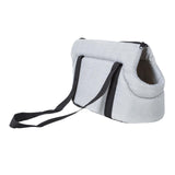 Maxbell Portable Pet Carrier Travel Bag Shoulder Bag Breathable Hiking Dog Car Seat Gray 50x28x25cm