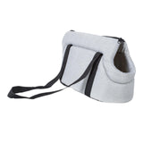 Maxbell Portable Pet Carrier Travel Bag Shoulder Bag Breathable Hiking Dog Car Seat Gray 50x28x25cm