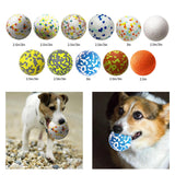 Maxbell Interactive Dog Toys Ball Throwing to Fetch and Play Park Dog Chew Toys Orange Red 3inch