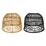 Maxbell Rattan Lamp Shade Lamp Decoration Modern Scandi Light Fixture for Hotel Brown