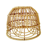 Maxbell Rattan Lamp Shade Lamp Decoration Modern Scandi Light Fixture for Hotel Brown