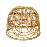 Maxbell Rattan Lamp Shade Lamp Decoration Modern Scandi Light Fixture for Hotel Brown