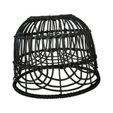 Maxbell Rattan Lamp Shade Lamp Decoration Modern Scandi Light Fixture for Hotel Black