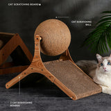 Maxbell Cat Scratcher Toy Interactive Pet Toy Claw Grinding Climbing Scratching Ball