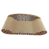 Maxbell Cat Scratcher Sofa Pad Scratching Board Corrugated Bed Grind Claws Leopard Print