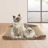 Maxbell Cat Scratcher Sofa Pad Scratching Board Corrugated Bed Grind Claws Leopard Print