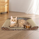 Maxbell Cat Scratcher Sofa Pad Scratching Board Corrugated Bed Grind Claws Leopard Print