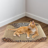 Maxbell Cat Scratcher Sofa Pad Scratching Board Corrugated Bed Grind Claws Leopard Print