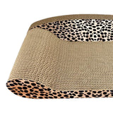 Maxbell Cat Scratcher Sofa Pad Scratching Board Corrugated Bed Grind Claws Leopard Print