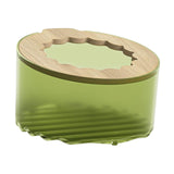 Maxbell Hamster Sand Bath Toilet Bath House Bathtub for Squirrels Mice Chinchilla green