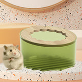 Maxbell Hamster Sand Bath Toilet Bath House Bathtub for Squirrels Mice Chinchilla green